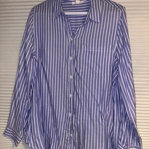 BeachLunchLounge Collection Blue Striped Shirt